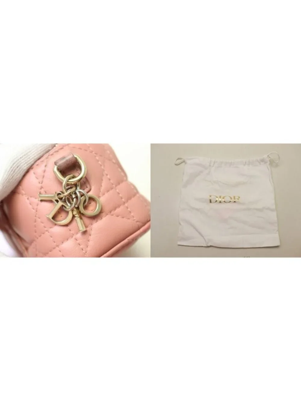 Dior Cannage Lambskin 2-Way Vanity Bag
